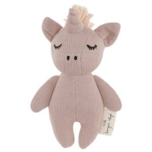KONGES SLØJD Soft Toy & Rattle Mini Unicorn