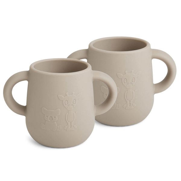 nuuroo Abiola silicone cup, Set of 2 "Cobblestone"