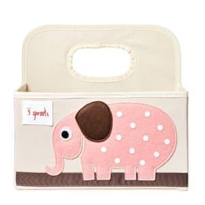 3 Sprouts Diaper Caddy "Elephant"