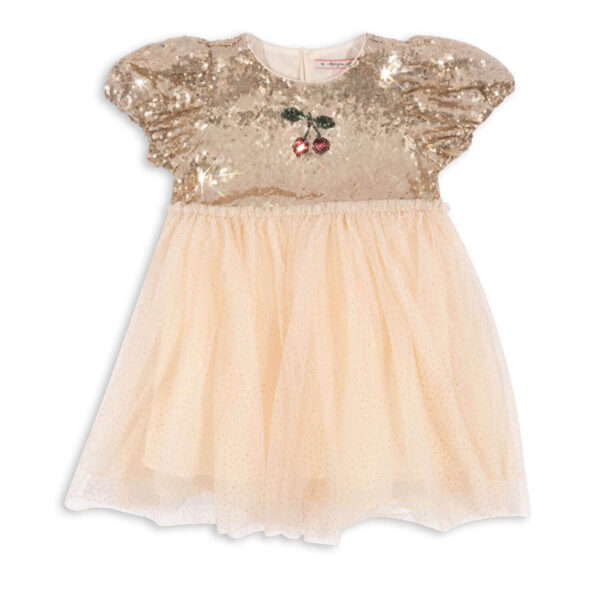 puff dress sequins