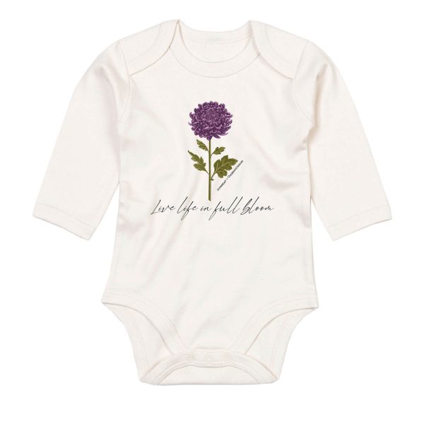 your little birth flower romper "November/Chrysanthemum"