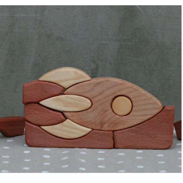 tateplota Wooden Mosaic "Rocket" - Image 3