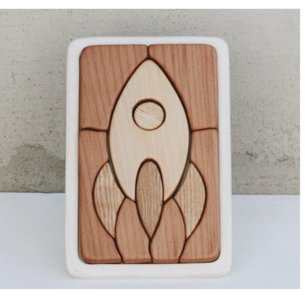 tateplota Wooden Mosaic "Rocket"