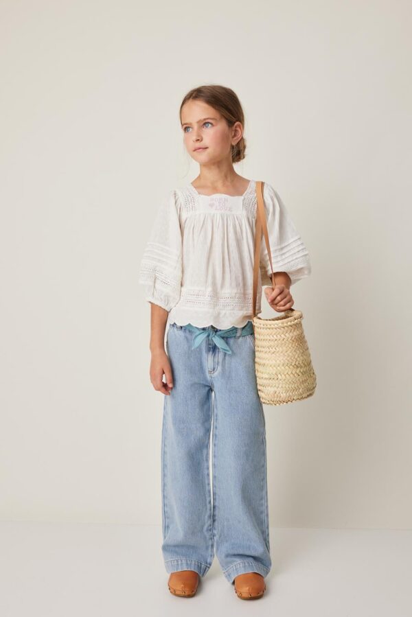 Tocoto Vintage Longsleeve Blouse Embroidery Cotton - Image 2