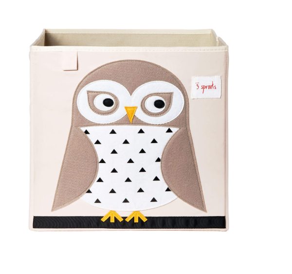 3 Sprouts Storage Box "Owl"