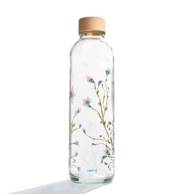 CARRY glas drinking bottle 0,7l Design "Hanami"