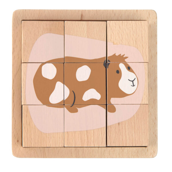 LÄSSIG Wooden Cube Puzzle "Little Mateys" - Image 4