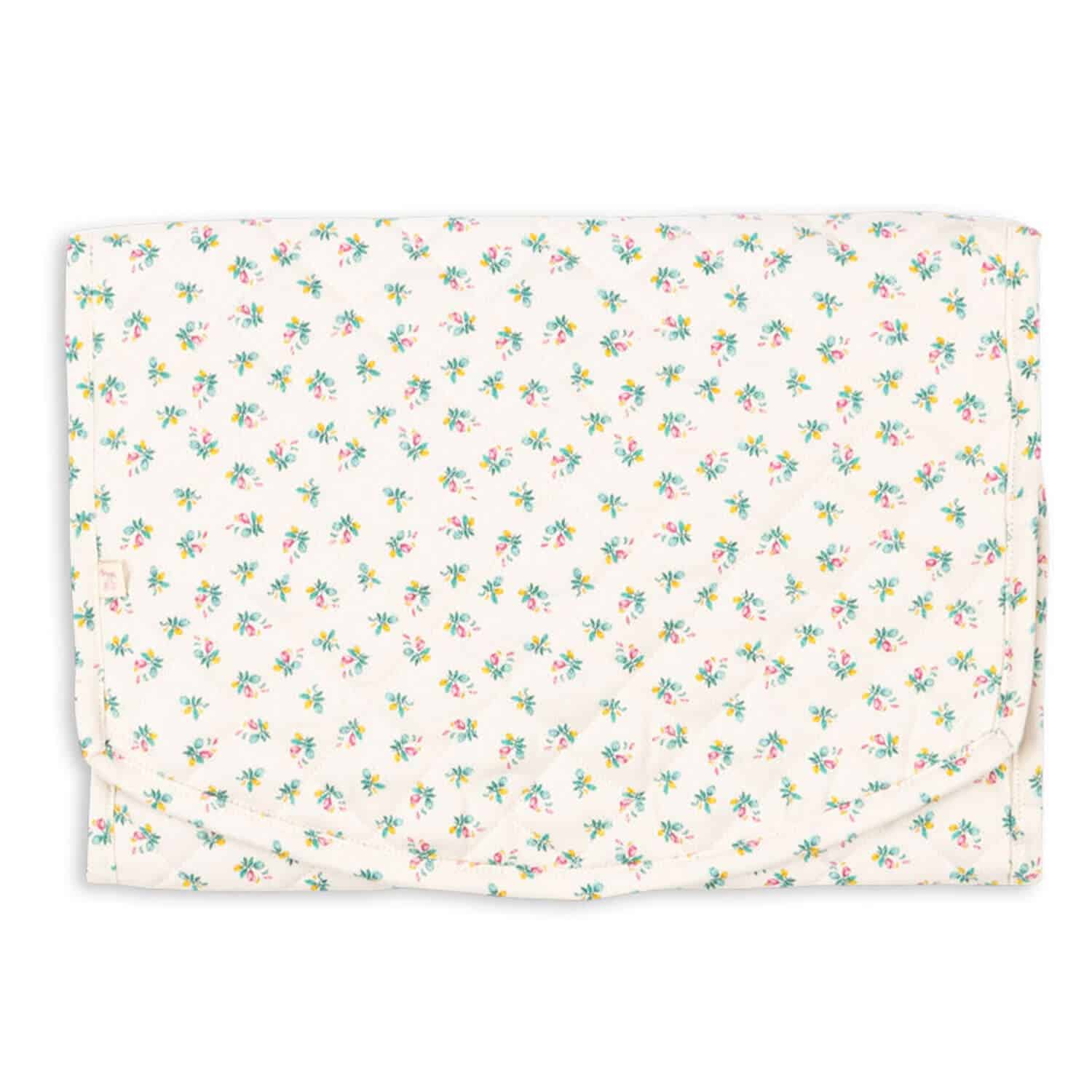 changing pad with flowers