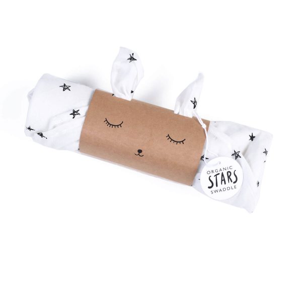 wee gallery organic muslin swaddle "Stars"